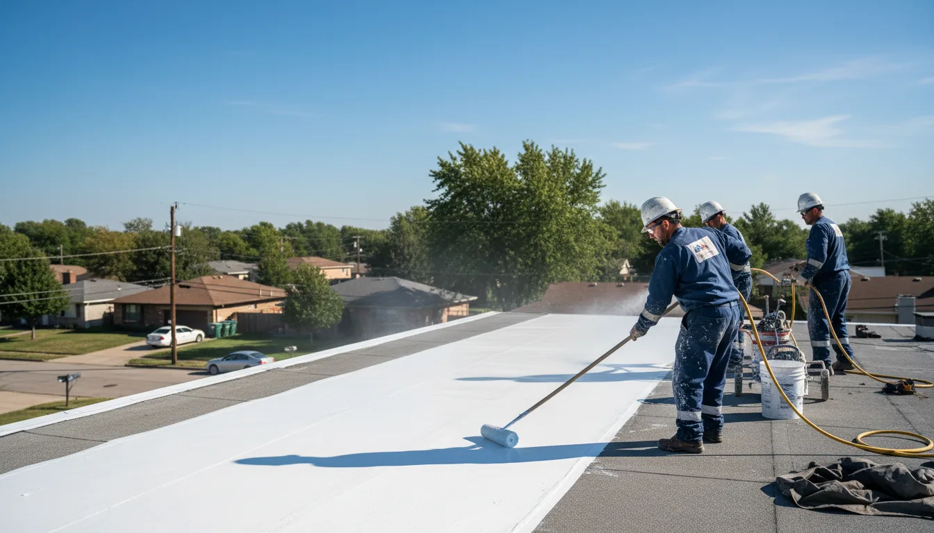 Commercial roof coating in Walton, KS near me